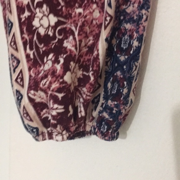 Lucky Brand Boho multi pattern long sleeve top - Picture 3 of 6